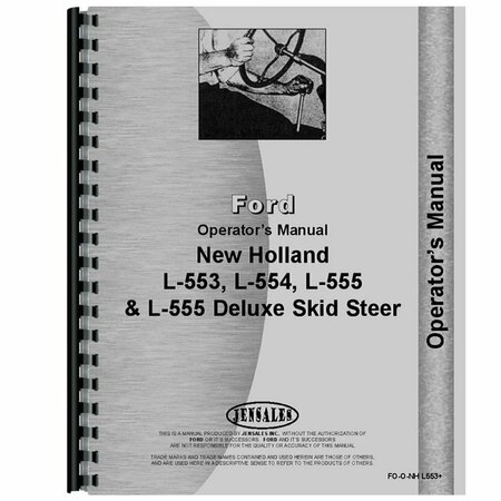 AFTERMARKET FOONH L553 Operators Manual Fits New Holland L555 Deluxe Skid Steer RAP71414